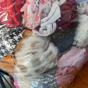 1 large Diaper box of New Baby girl Clothes bundles lot size 0-3 + 3-6 Months